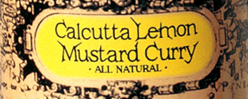 New World Spices - Calcutta Lemon Mustard Curry | Can Lable Closeup | Blog Featured Image